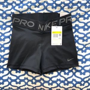 New with Tags ** Black Nike Pro Short 3"